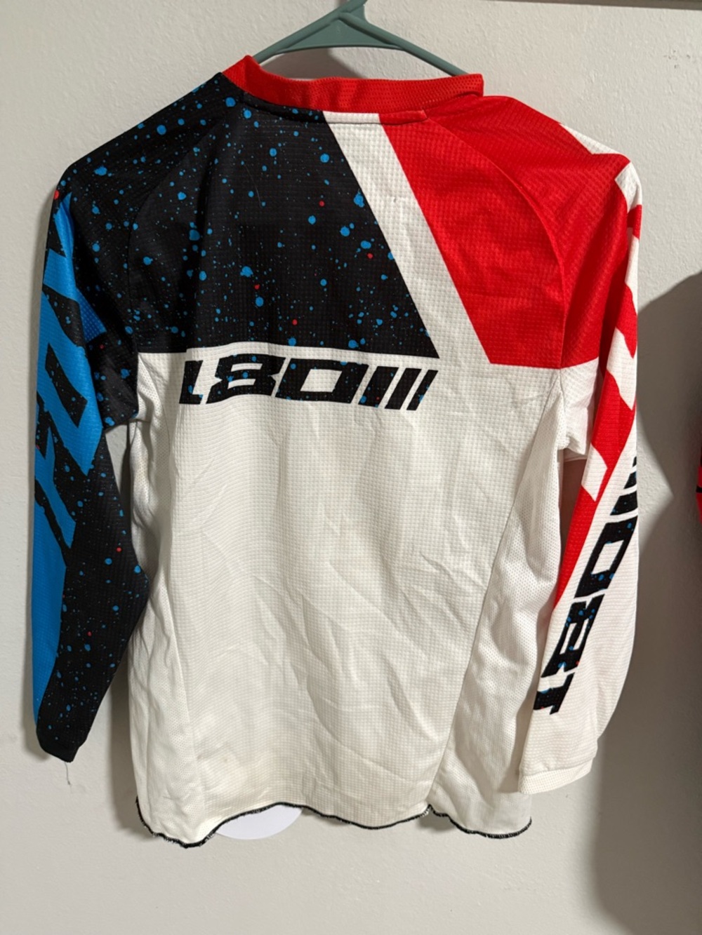 Fox Kids Blue/White/Red Motocross Jersey and Pants Set - Picture 3 of 5